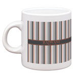 Gray Stripes Espresso Cup (Personalized)