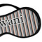 Gray Stripes Sleeping Eye Mask - DETAIL Large