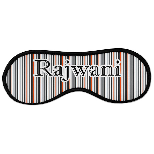 Custom Gray Stripes Sleeping Eye Masks - Large (Personalized)