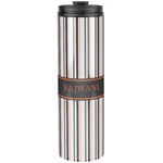 Gray Stripes Stainless Steel Skinny Tumbler - 20 oz (Personalized)