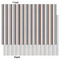 Gray Stripes Tissue Paper - Heavyweight - Large - Front & Back