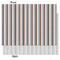 Gray Stripes Tissue Paper - Heavyweight - Medium - Front & Back