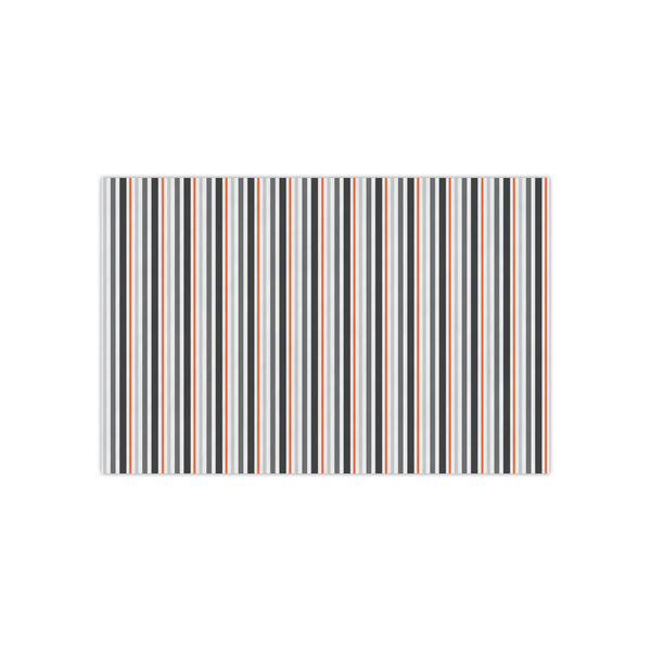 Custom Gray Stripes Small Tissue Papers Sheets - Lightweight