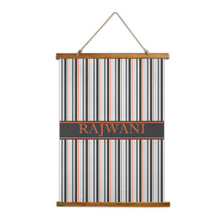 Gray Stripes Wall Hanging Tapestry (Personalized)