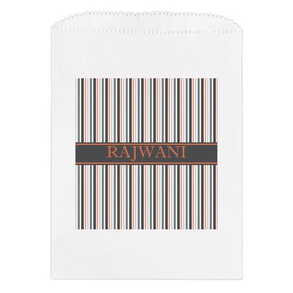 Custom Gray Stripes Treat Bag (Personalized)