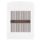 Gray Stripes White Treat Bag - Front View