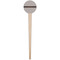 Gray Stripes Wooden 4" Food Pick - Round - Single Pick