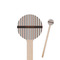 Gray Stripes Wooden 7.5" Stir Stick - Round - Closeup