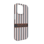 Gray Stripes iPhone Case - Plastic - iPhone 13 (Personalized)