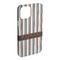 Gray Stripes iPhone 15 Plus Case - Angle