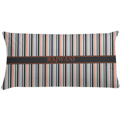 Gray Stripes Pillow Case - King (Personalized)