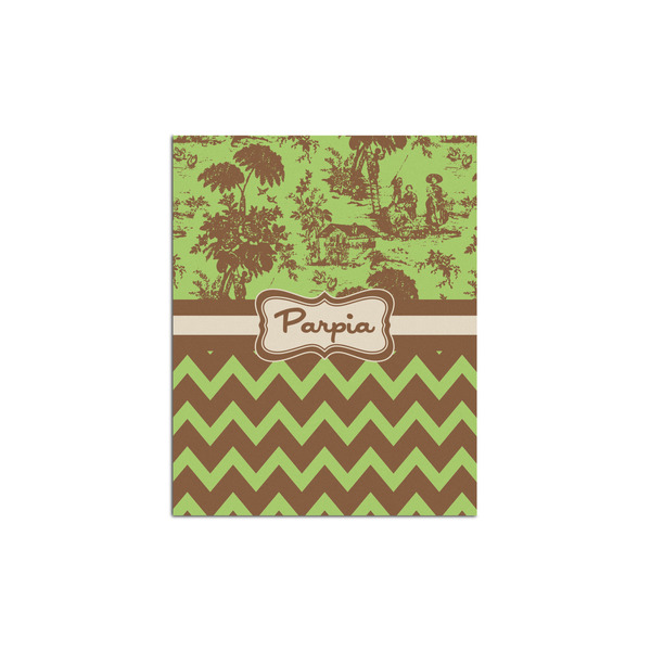 Custom Green & Brown Toile & Chevron Posters - Matte - 16x20 (Personalized)