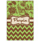 Green & Brown Toile & Chevron 20x30 - Canvas Print - Front View