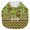 Green & Brown Toile & Chevron Baby Bib - AFT closed