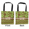 Green & Brown Toile & Chevron Car Bag - Apvl