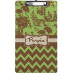 Green & Brown Toile & Chevron Clipboard (Legal Size) (Personalized)