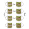 Green & Brown Toile & Chevron Espresso Cup Set of 4 - Apvl