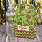 Green & Brown Toile & Chevron Gable Favor Box - In Context