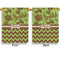 Green & Brown Toile & Chevron House Flags - Double Sided - APPROVAL