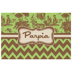 Green & Brown Toile & Chevron Jigsaw Puzzle - 1000-piece (Personalized)