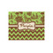 Green & Brown Toile & Chevron Jigsaw Puzzle 252 Piece - Front