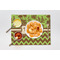 Green & Brown Toile & Chevron Linen Placemat - Lifestyle (single)