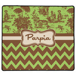 Green & Brown Toile & Chevron XL Gaming Mouse Pad - 18" x 16" (Personalized)