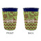 Green & Brown Toile & Chevron Party Cup Sleeves - without bottom - Approval