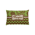 Green & Brown Toile & Chevron Pillow Case - Toddler (Personalized)