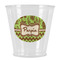 Green & Brown Toile & Chevron Plastic Shot Glasses - Front/Main