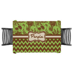 Green & Brown Toile & Chevron Tablecloth - 58"x58" (Personalized)