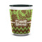 Green & Brown Toile & Chevron Shot Glass - Two Tone - FRONT