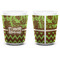 Green & Brown Toile & Chevron Shot Glass - White - APPROVAL