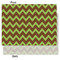 Green & Brown Toile & Chevron Tissue Paper - Heavyweight - Medium - Front & Back