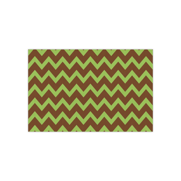 Custom Green & Brown Toile & Chevron Small Tissue Papers Sheets - Lightweight