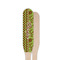 Green & Brown Toile & Chevron Wooden Food Pick - Paddle - Single Sided - Front & Back