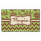 Green & Brown Toile & Chevron XXL Gaming Mouse Pads - 24" x 14" - APPROVAL