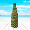 Green & Brown Toile & Chevron Zipper Bottle Cooler - LIFESTYLE