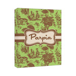 Green & Brown Toile Canvas Print (Personalized)