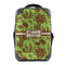 Green & Brown Toile 15" Backpack - FRONT