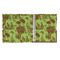 Green & Brown Toile 3 Ring Binders - Full Wrap - 1" - OPEN INSIDE