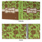 Green & Brown Toile 3 Ring Binders - Full Wrap - 3" - APPROVAL