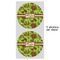 Green & Brown Toile 5" Multipurpose Round Label - Sheet