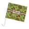 Green & Brown Toile Car Flag - Large - PARENT MAIN