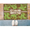 Green & Brown Toile Door Mat - LIFESTYLE (Med)