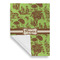 Green & Brown Toile Garden Flags - Large - Single Sided - FRONT FOLDED