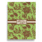 Green & Brown Toile Garden Flags - Large - Single Sided - FRONT