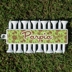 Green & Brown Toile Golf Tees & Ball Markers Set (Personalized)
