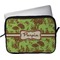 Green & Brown Toile Laptop Sleeve (13" x 10")