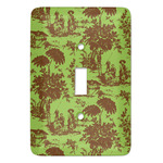 Green & Brown Toile Light Switch Cover